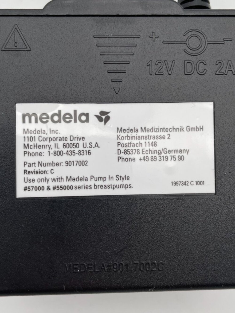12V AC DC 2A Adapter Power Supply Charger For Medela Breast Pump Portable - Picture 3 of 4